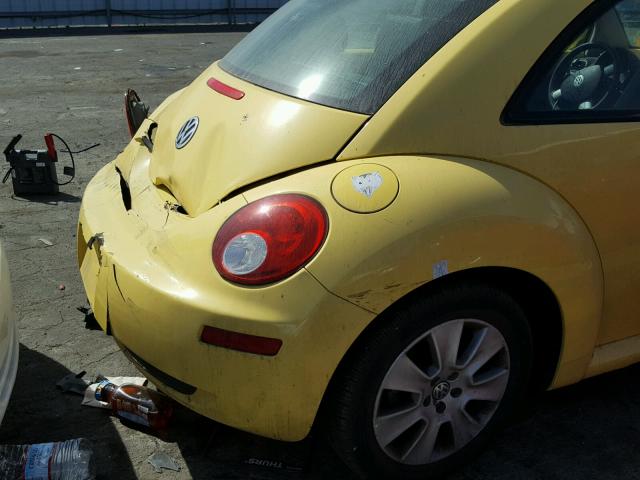 3VWPG31C08M513274 - 2008 VOLKSWAGEN NEW BEETLE ყვითელი ფოტო 9