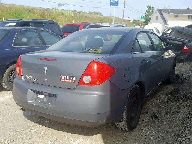 1G2ZF57B484300532 - 2008 PONTIAC G6 VALUE L GRAY photo 4