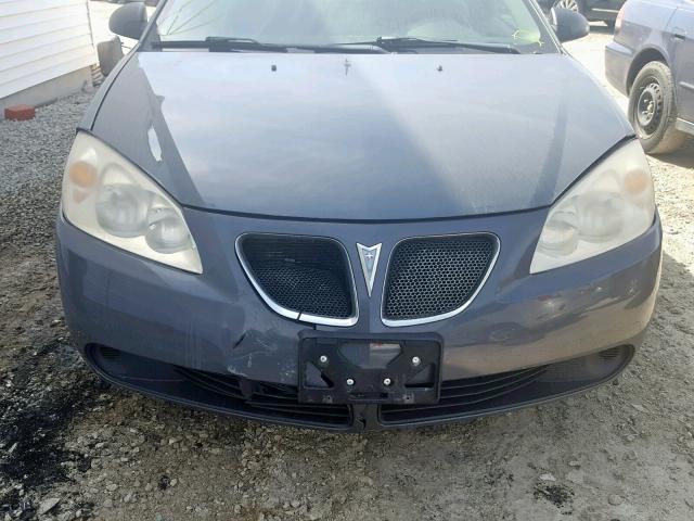 1G2ZF57B484300532 - 2008 PONTIAC G6 VALUE L GRAY photo 9