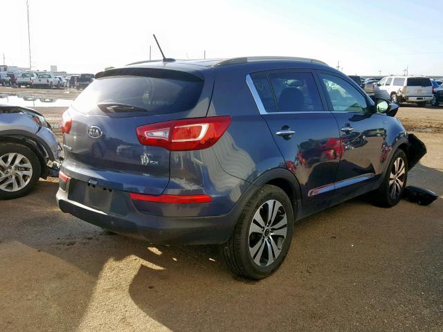 KNDPCCA28C7171971 - 2012 KIA SPORTAGE E BLUE photo 4