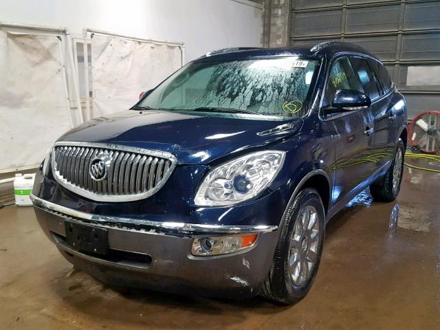 5GAKVDED6CJ290340 - 2012 BUICK ENCLAVE BLUE photo 2