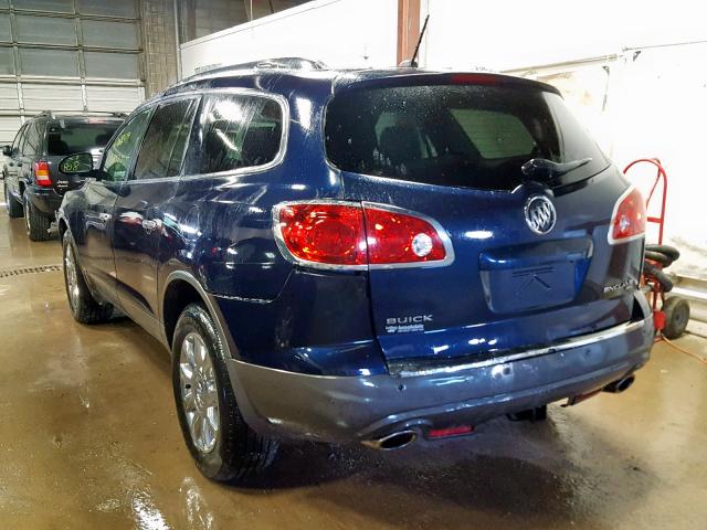 5GAKVDED6CJ290340 - 2012 BUICK ENCLAVE BLUE photo 3