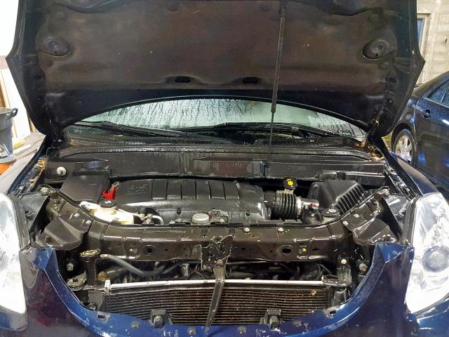 5GAKVDED6CJ290340 - 2012 BUICK ENCLAVE BLUE photo 7