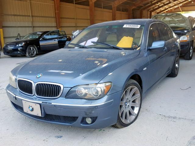 WBAHL83526DT02968 - 2006 BMW 750 I BLUE photo 2