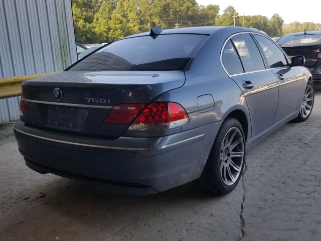 WBAHL83526DT02968 - 2006 BMW 750 I BLUE photo 4