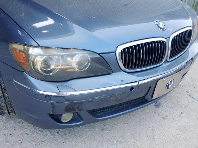 WBAHL83526DT02968 - 2006 BMW 750 I BLUE photo 9