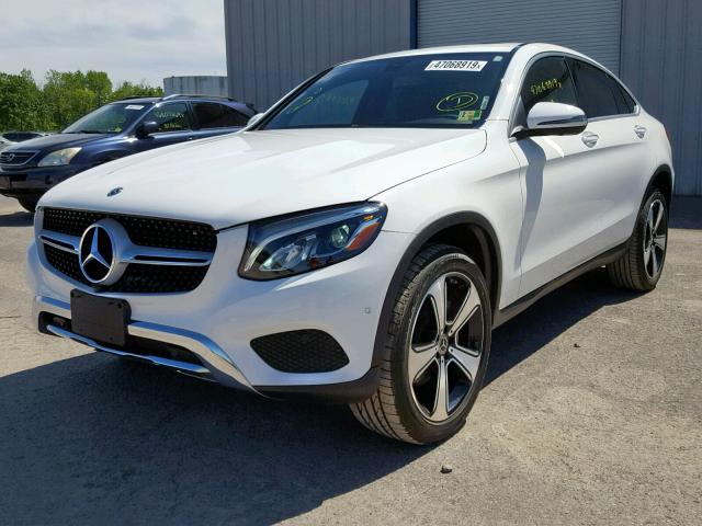 WDC0J4KB0JF359411 - 2018 MERCEDES-BENZ GLC COUPE WHITE photo 2