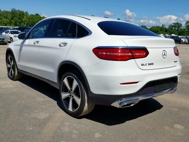 WDC0J4KB0JF359411 - 2018 MERCEDES-BENZ GLC COUPE WHITE photo 3