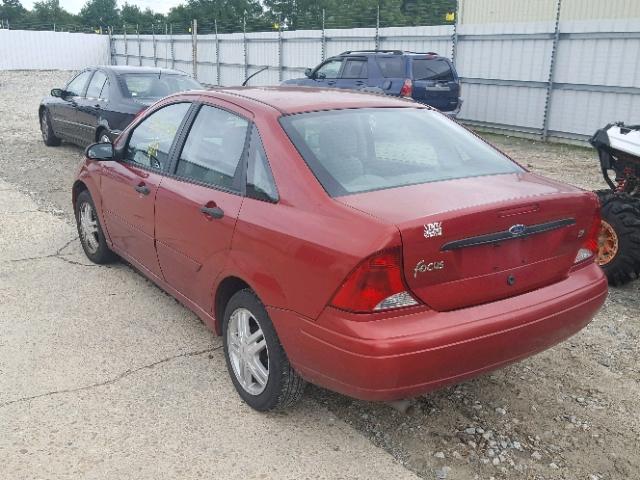 1FAFP34363W320314 - 2003 FORD FOCUS SE C RED photo 3