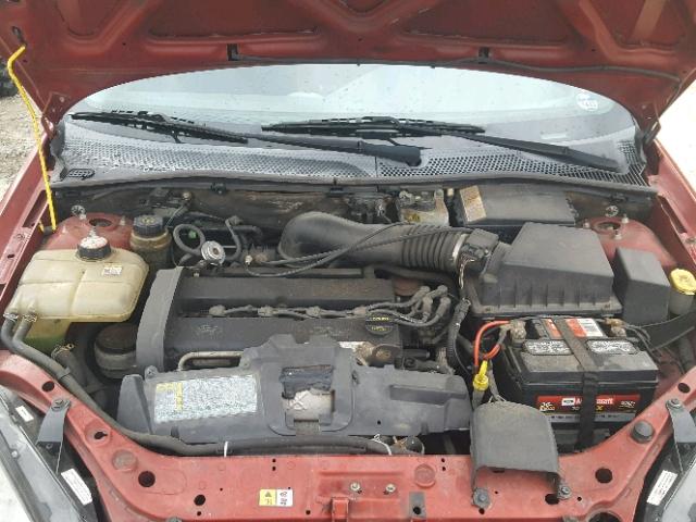 1FAFP34363W320314 - 2003 FORD FOCUS SE C RED photo 7