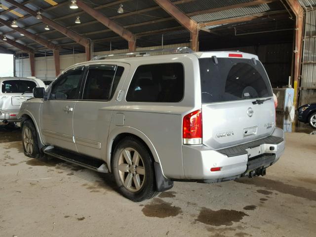 5N1BA0ND9BN613432 - 2011 NISSAN ARMADA SV SILVER photo 3