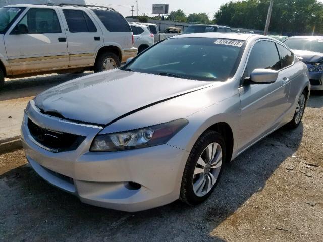 1HGCS12858A003127 - 2008 HONDA ACCORD EXL SILVER photo 2