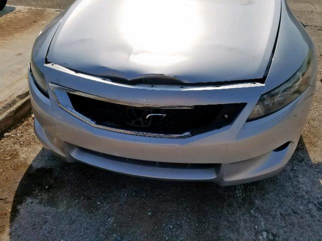 1HGCS12858A003127 - 2008 HONDA ACCORD EXL SILVER photo 9