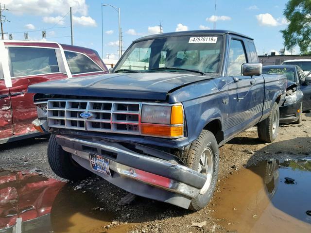 1FTCR15T8MPB17060 - 1991 FORD RANGER SUP BLUE photo 2