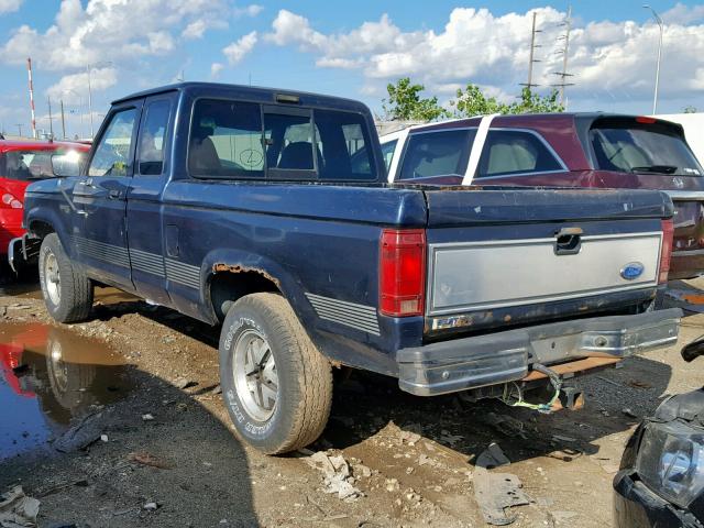 1FTCR15T8MPB17060 - 1991 FORD RANGER SUP BLUE photo 3