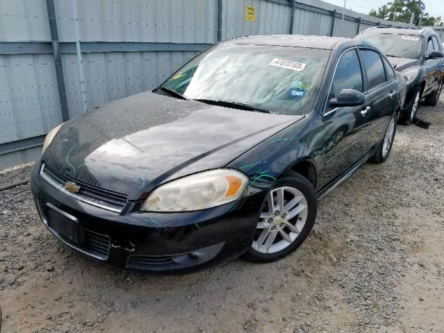 2G1WC5EM7A1186001 - 2010 CHEVROLET IMPALA LTZ BLACK photo 2