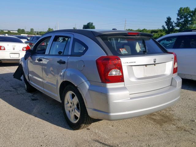 1B3HB48B98D687429 - 2008 DODGE CALIBER SX SILVER photo 3