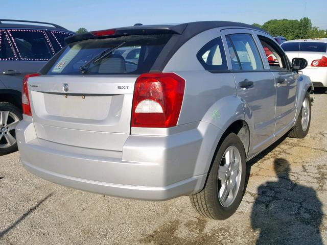 1B3HB48B98D687429 - 2008 DODGE CALIBER SX SILVER photo 4