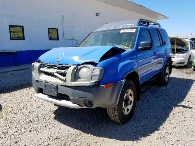 5N1ED28Y72C543861 - 2002 NISSAN XTERRA XE BLUE photo 2