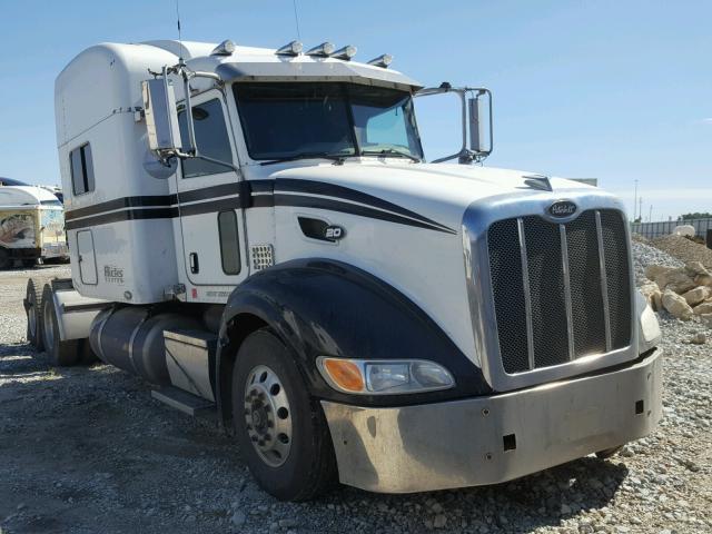 1XPHD49X48D757081 - 2008 PETERBILT 386 WHITE photo 1