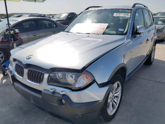 WBXPA93495WA32177 - 2005 BMW X3 3.0I BLUE photo 2