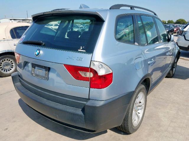 WBXPA93495WA32177 - 2005 BMW X3 3.0I BLUE photo 4