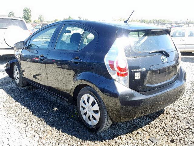 JTDKDTB35E1068981 - 2014 TOYOTA PRIUS C BLUE photo 3