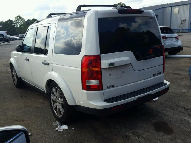 SALAG25459A511226 - 2009 LAND ROVER LR3 HSE WHITE photo 3