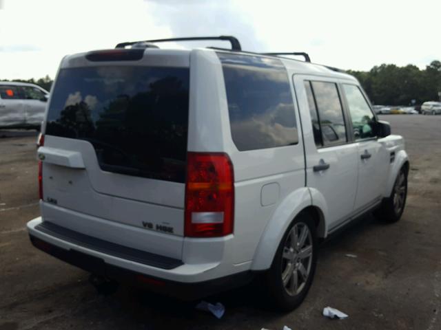 SALAG25459A511226 - 2009 LAND ROVER LR3 HSE WHITE photo 4