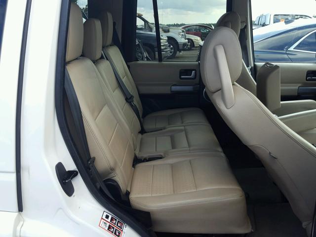 SALAG25459A511226 - 2009 LAND ROVER LR3 HSE WHITE photo 6