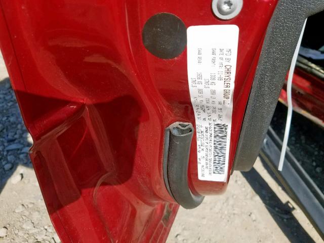 1J4RG4GT5AC113186 - 2010 JEEP COMMANDER 红色 照片 10