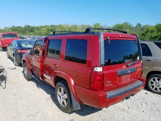 1J4RG4GT5AC113186 - 2010 JEEP COMMANDER 红色 照片 3