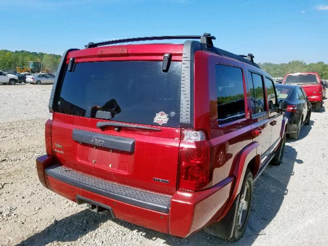 1J4RG4GT5AC113186 - 2010 JEEP COMMANDER 红色 照片 4