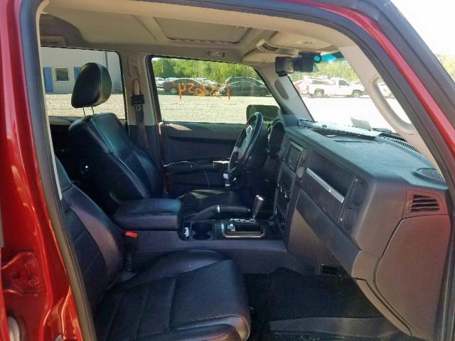 1J4RG4GT5AC113186 - 2010 JEEP COMMANDER 红色 照片 5