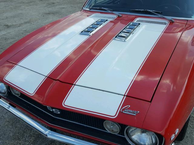 123377N191443 - 1967 CHEVROLET CAMERO RED photo 10