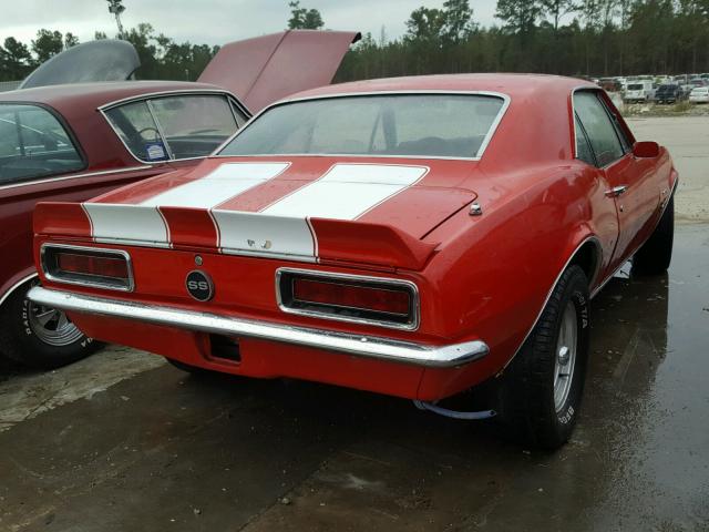 123377N191443 - 1967 CHEVROLET CAMERO RED photo 4