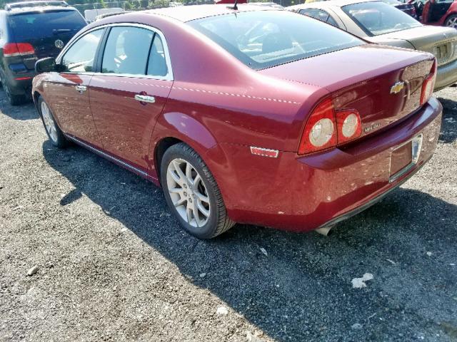 1G1ZK57798F241302 - 2008 CHEVROLET MALIBU LTZ წითელი ფოტო 3
