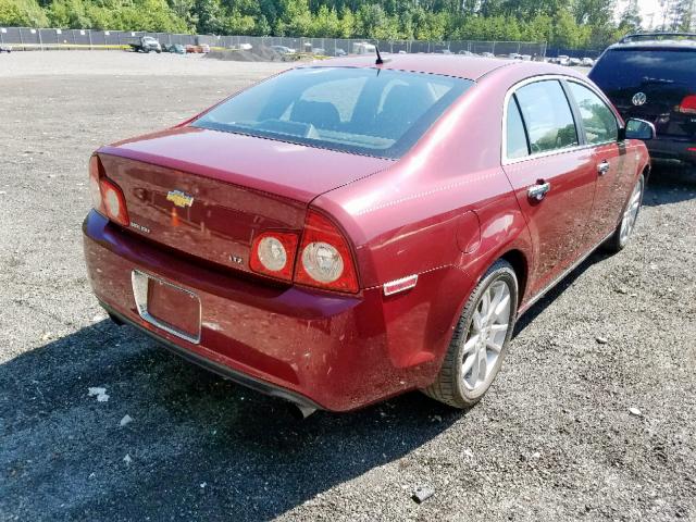 1G1ZK57798F241302 - 2008 CHEVROLET MALIBU LTZ წითელი ფოტო 4