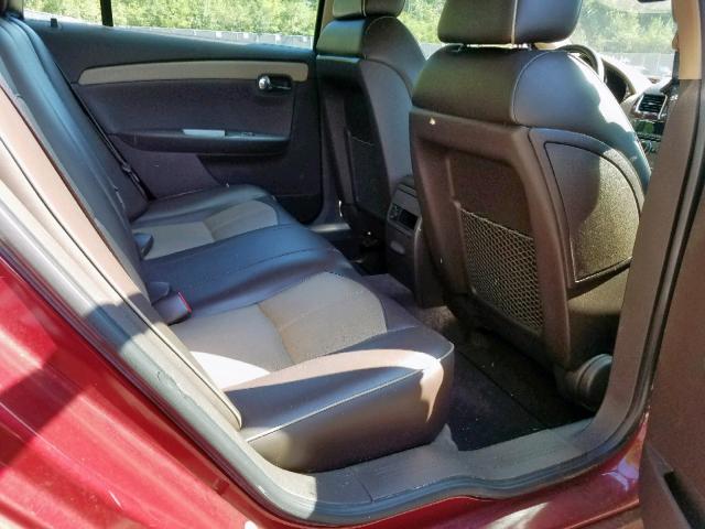 1G1ZK57798F241302 - 2008 CHEVROLET MALIBU LTZ წითელი ფოტო 6