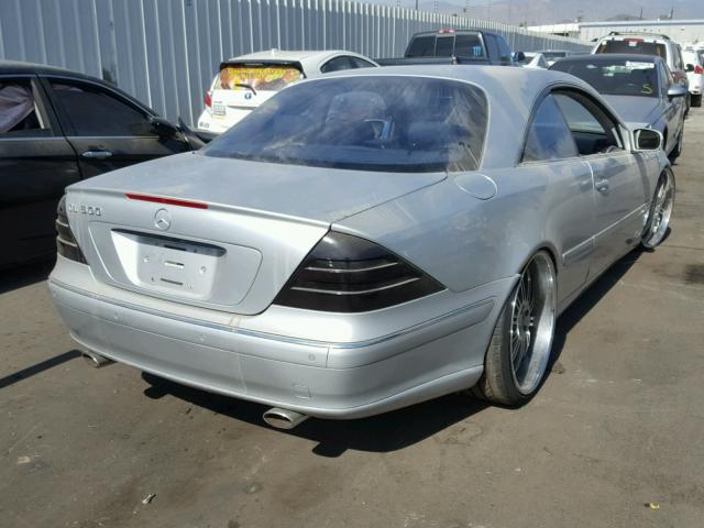 WDBPJ75J32A028814 - 2002 MERCEDES-BENZ CL 500 SILVER photo 4