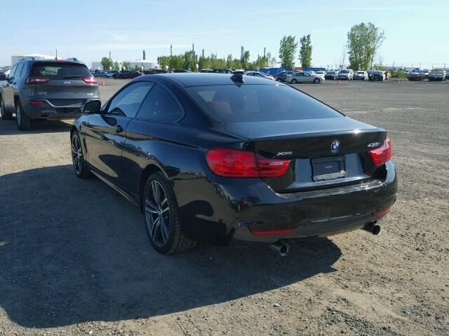 WBA3R5C56GK373885 - 2016 BMW 435 XI BLACK photo 3