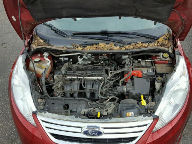 3FADP4BJ7DM172528 - 2013 FORD FIESTA SE RED photo 7