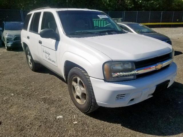 1GNDT13S182260992 - 2008 CHEVROLET TRAILBLAZE WHITE photo 1