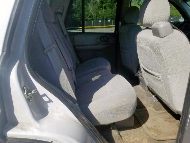 1GNDT13S182260992 - 2008 CHEVROLET TRAILBLAZE WHITE photo 6