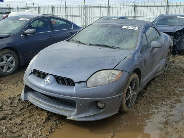 4A3AL45TX7E602467 - 2007 MITSUBISHI ECLIPSE SP GRAY photo 2