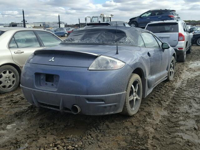 4A3AL45TX7E602467 - 2007 MITSUBISHI ECLIPSE SP GRAY photo 4