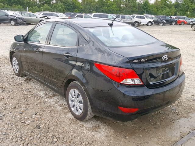 KMHCT4AE4GU082707 - 2016 HYUNDAI ACCENT SE BLACK photo 3