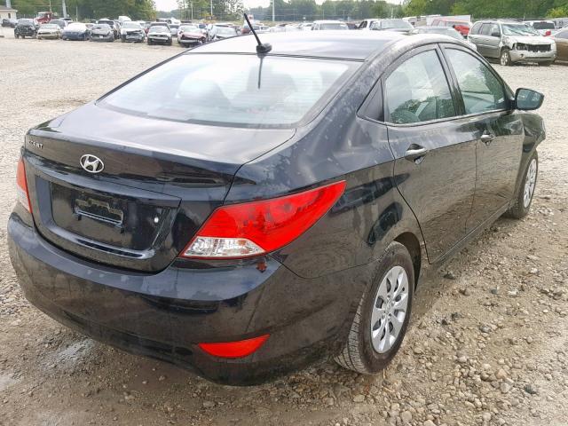 KMHCT4AE4GU082707 - 2016 HYUNDAI ACCENT SE BLACK photo 4