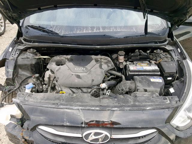 KMHCT4AE4GU082707 - 2016 HYUNDAI ACCENT SE BLACK photo 7