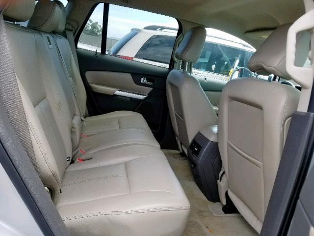 2FMDK3JC6BBB61665 - 2011 FORD EDGE SEL SILVER photo 6